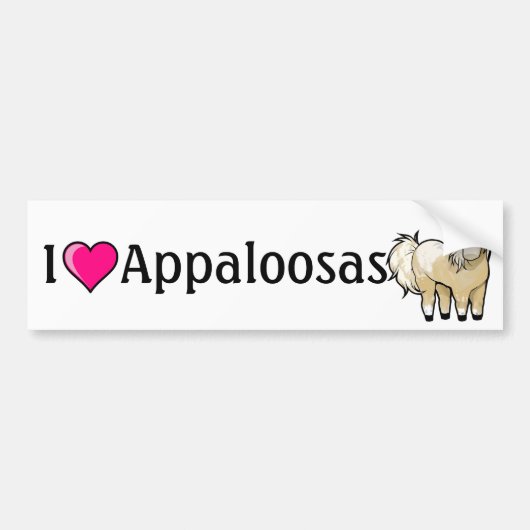 I <3 Appaloosas Bumperstickers (Voorkant)