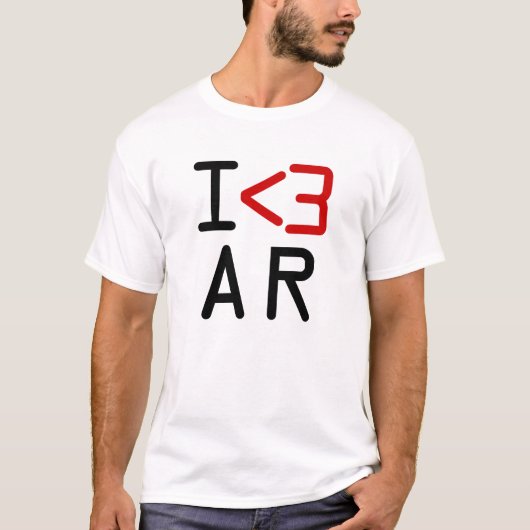 I < 3 AR T-SHIRT (Voorkant)