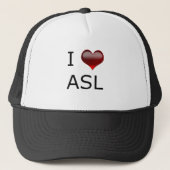 I <3 ASL TRUCKER PET (Voorkant)