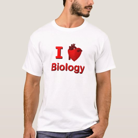 I <3 Biologie T-shirt (Voorkant)