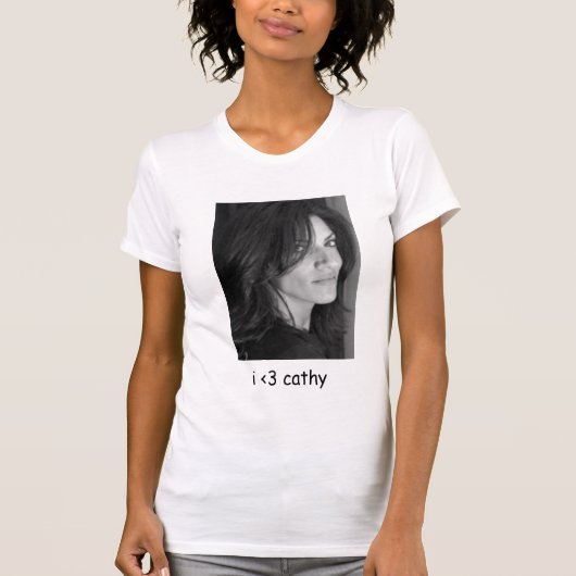 "i < 3 cathy" t-shirt - Gepersonaliseerd (Voorkant)
