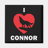 I <3 Connor Magnet Zwart (Voorkant)