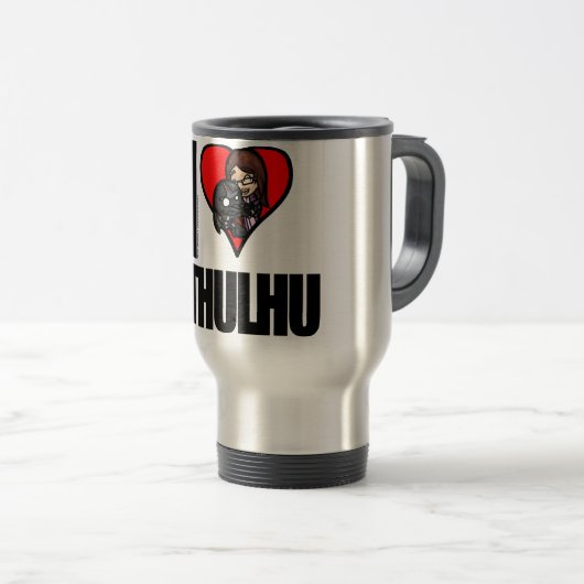 I <3 Cthulhu Travel Mug Reisbeker (Voorkant rechts)
