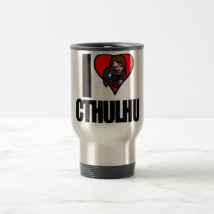 I <3 Cthulhu Travel Mug Reisbeker
