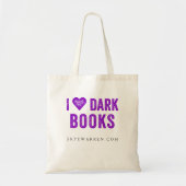 I <3 Dark Books Canvas tas (Voorkant)