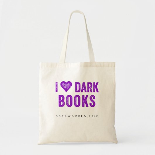I <3 Dark Books Canvas tas (Voorkant)