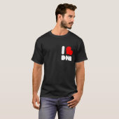 I <3 DnB donker T-shirt (Voorkant volledig)