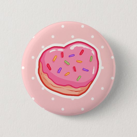 I <3 Donut Ronde Button 5,7 Cm (Voorkant)