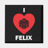I <3 Felix magneet (donker) (Voorkant)