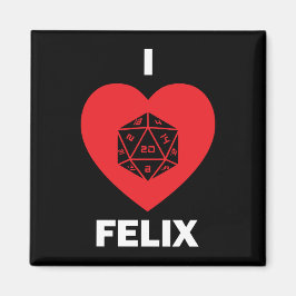 I <3 Felix magneet (donker)