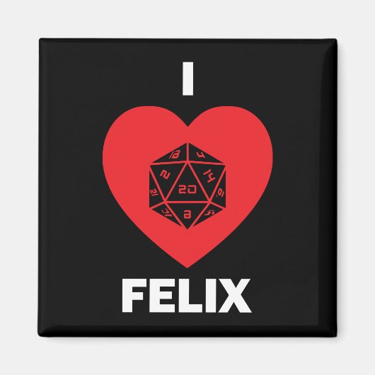 I <3 Felix magneet (donker) (Voorkant)