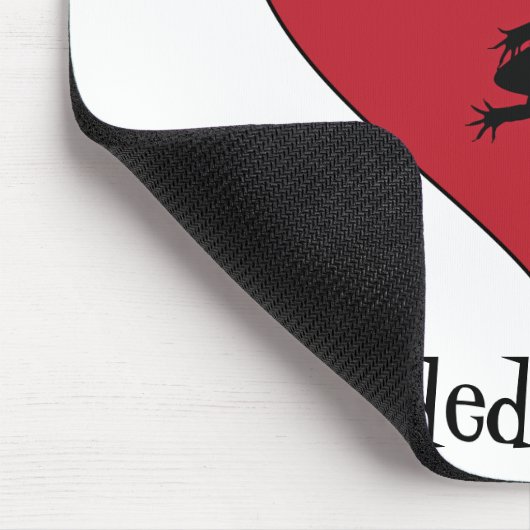 I <3 Gegenereerde Dragons Muismat (Hoek)