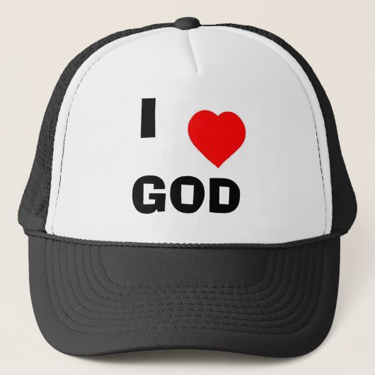 I <3 God Trucker Pet (Voorkant)