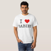 I <3 Hartbaby's Pro-life T-shirt (Voorkant volledig)