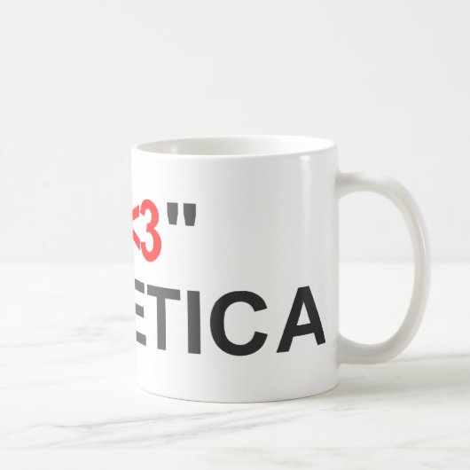 I "<3" HELVETICA Mok (Rechts)