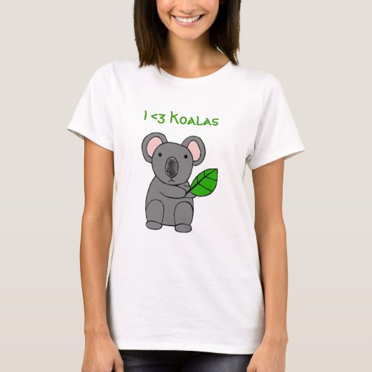 I <3 Koalas #2 T-shirt (Voorkant)