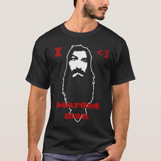I < 3 MANNEN T-SHIRT (Voorkant)