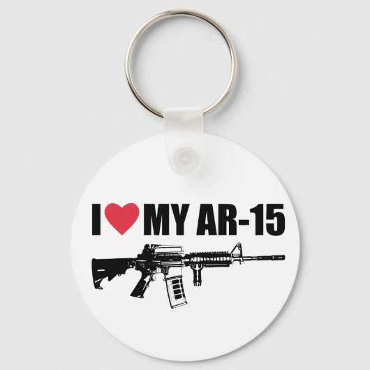 I <3 Mijn AR-15 Sleutelhanger (Voorkant)