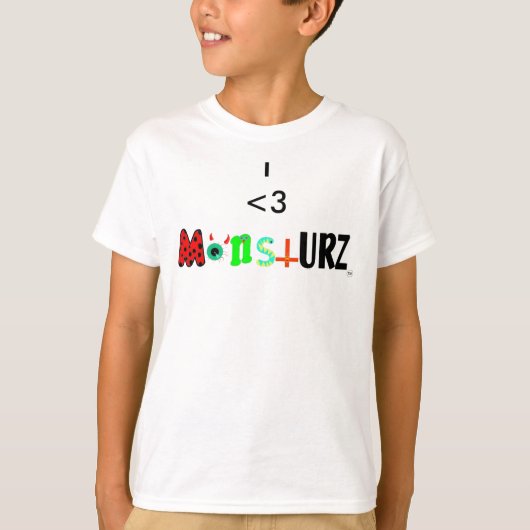 I <3 monstURZ T-shirt (Voorkant)