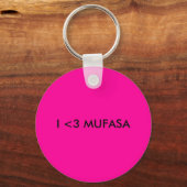 I <3 MUFASA SLEUTELHANGER (Voorkant)