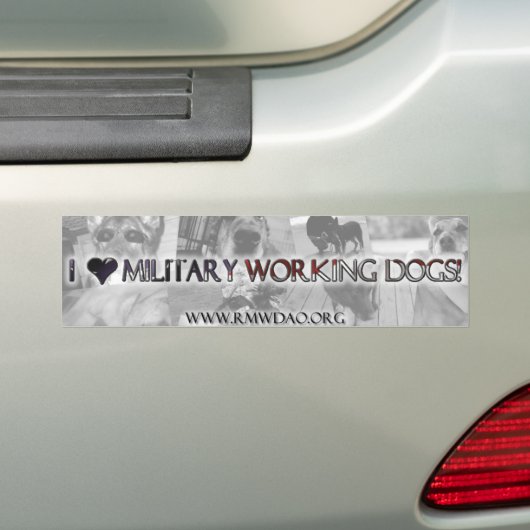 I < 3 MWD-Bumpersticker Bumpersticker (Op auto)