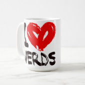 i <3 NERDS-mok Koffiemok (Voorkant links)