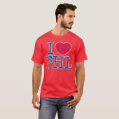I <3 PHL Shirt (rood/blauw) rood Shirt (Voorkant volledig)