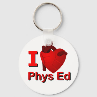 I <3 Phys Ed Sleutelhanger
