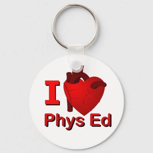 I <3 Phys Ed Sleutelhanger (Voorkant)