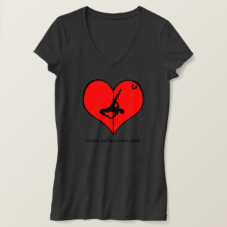 I <3 Pole V-Neck Dames T-shirt