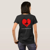 I <3-polige jassen t-shirt (Achterkant volledig)