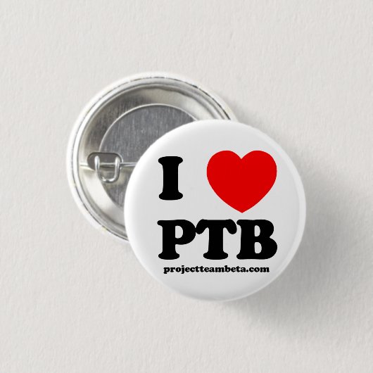 I <3 PTB Button (Voorkant /achterkant)
