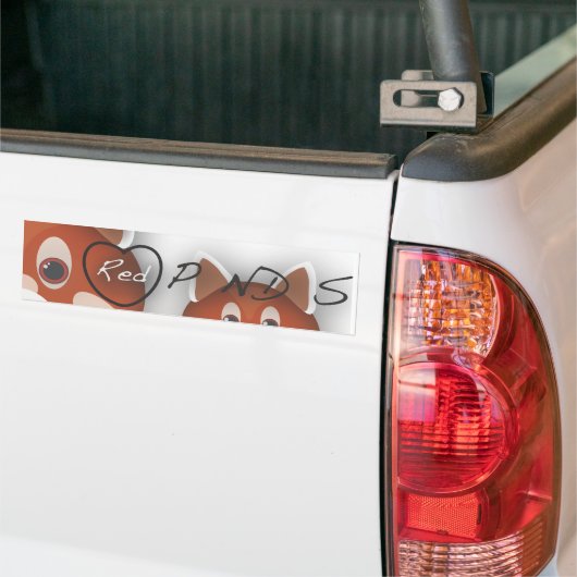 I <3 Red Pandas Bumpersticker (Op Truck)