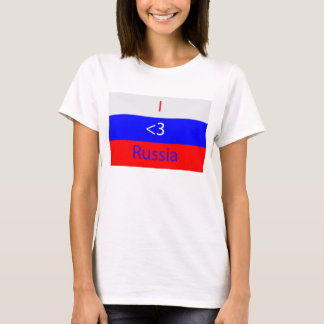 I < 3 Rusland T-shirt