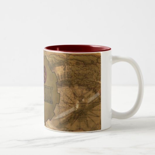 I <3 Steampunk-Mok Tweekleurige Koffiemok (Rechts)