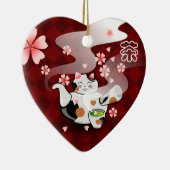 I <3 Tea Maneki Neko Sakura ornament (Rechts)