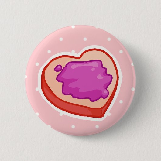 I <3 Toast Ronde Button 5,7 Cm (Voorkant)