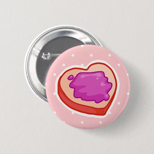 I <3 Toast Ronde Button 5,7 Cm (Voorkant /achterkant)