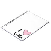 I <3 towific roze NOTEBOOK Notitieboek (Linkerzijde)