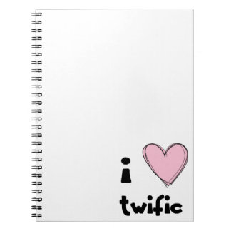 I <3 towific roze NOTEBOOK Notitieboek
