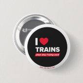 I <3 treinen - badge ronde button 5,7 cm (Voorkant /achterkant)