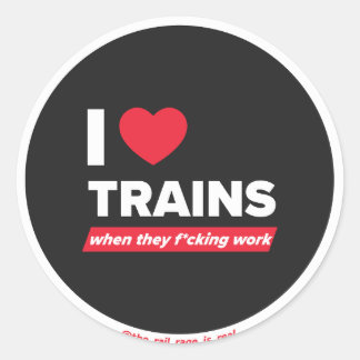 I <3 treinen - sticker