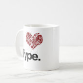 I <3 type koffiemok (Voorkant links)