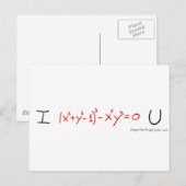 I < 3 U BRIEFKAART (Voorkant / Achterkant)