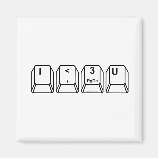 I < 3 U MAGNEET (Voorkant)