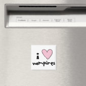 I <3 Vampieren - roze Magneet (Insitu (Vaatwasser))