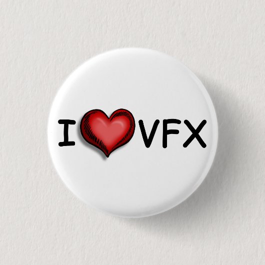 I <3 VFX-toets Ronde Button 3,2 Cm (Voorkant)
