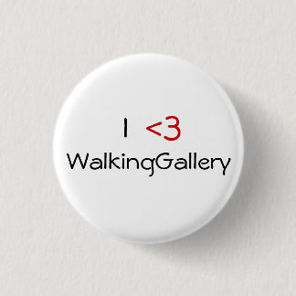 I <3 WalkingGallery Ronde Button 3,2 Cm