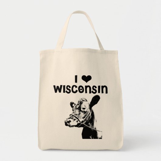 I <3 Wisconsin Tote Bag (Voorkant)
