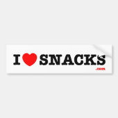 i<3snacks - bumpersticker (Voorkant)